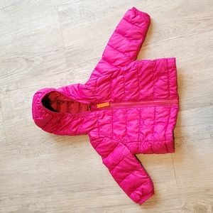 Primary Hot Pink Puffer Jacket, 0-6 Month